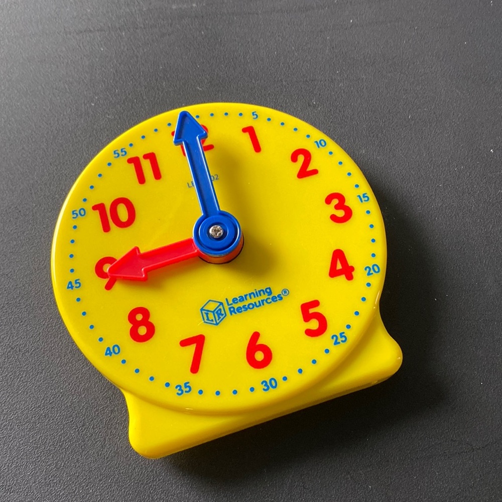 BACK TO SCHOOL One Clock with Moveable Hands